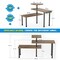 Kitchen Countertop Organizer Kitchen Organization, 3 Tier Shelf Moveable Corner Shelf Organizer for Kitchen Counter, Bathroom Counter, Spice Rack , Coffee Area, Over Sink, Dresser Table (Rustic Brown)